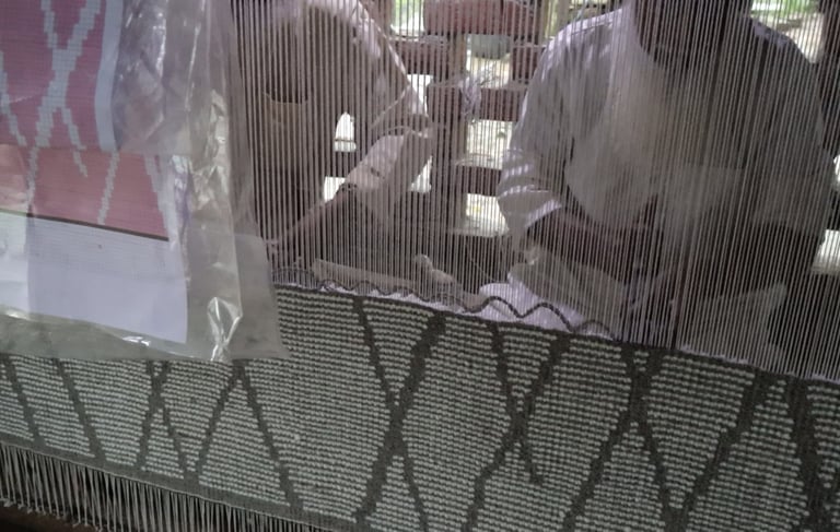 Handknotted Rug Production Loom