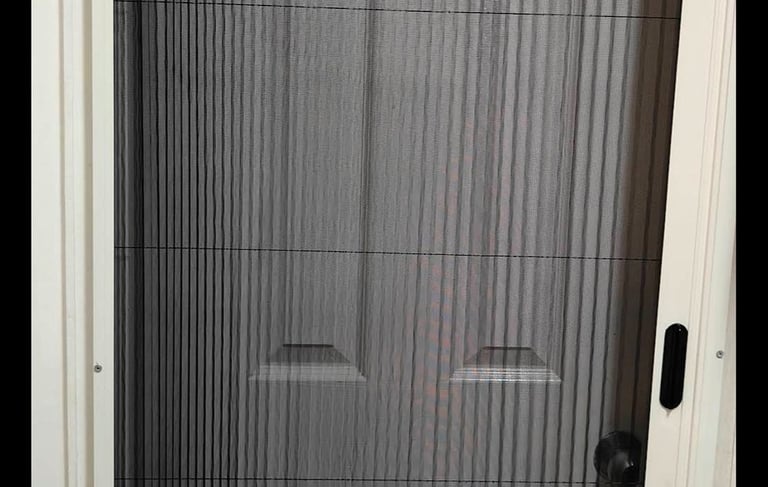 Pleated Mesh Door for Bed Room Balcony