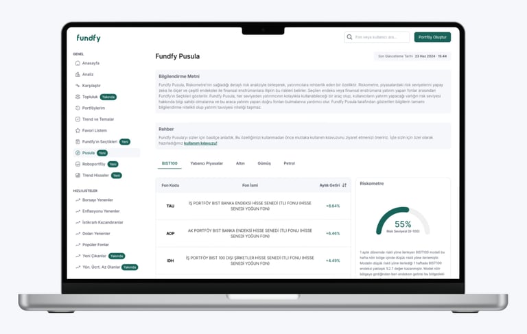 Fundfy TEFAS ve BEFAS fonları için hızlı ve kolay karar almanızı sağlar.