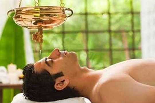 Shirodhara at HLC Ayurveda nature cure, bengaluru