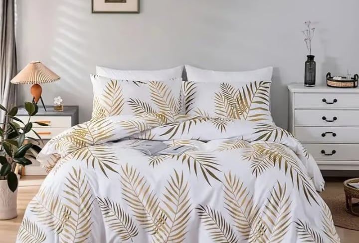 bed sheets set 4 piece flat fitted pillowcase