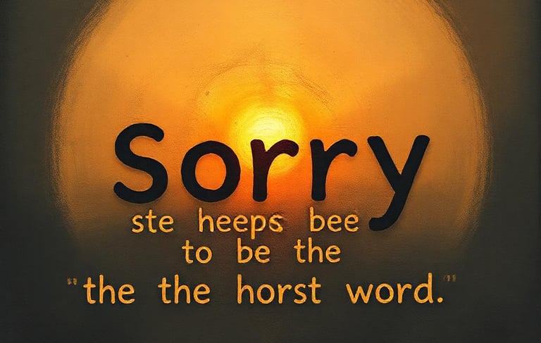 Sorry seems to be the hardest word grap saskia tilanus relatietherapie utrecht excuses aanbieden