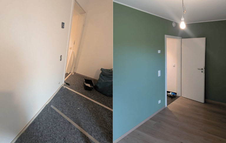 Tapisserie et mise en peinture