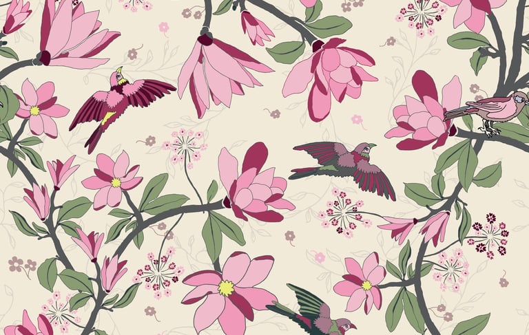 Magnolia Treasures Fabric Collection - Theda Wiebrands 