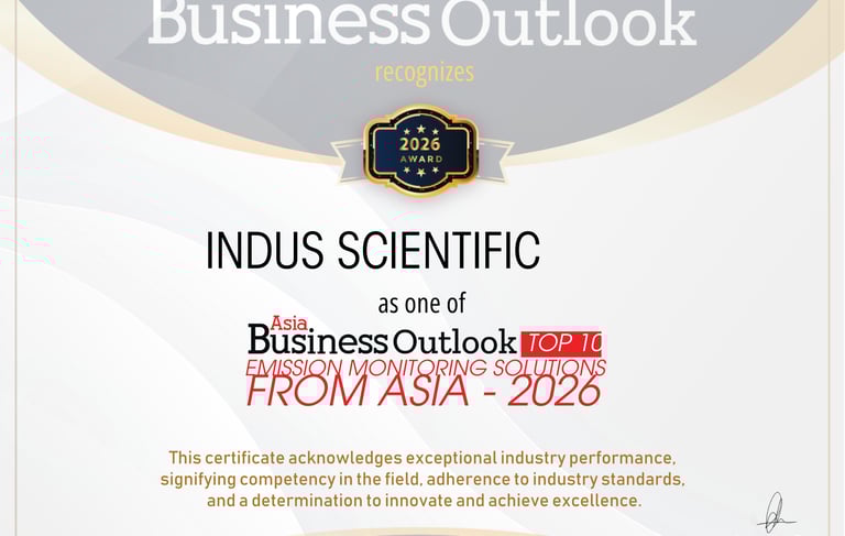 Award Winning Emission Monitoring Solutions Asia Business Outlook Indus Scientific