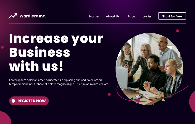 Modelo de um site que desenvolvemos.