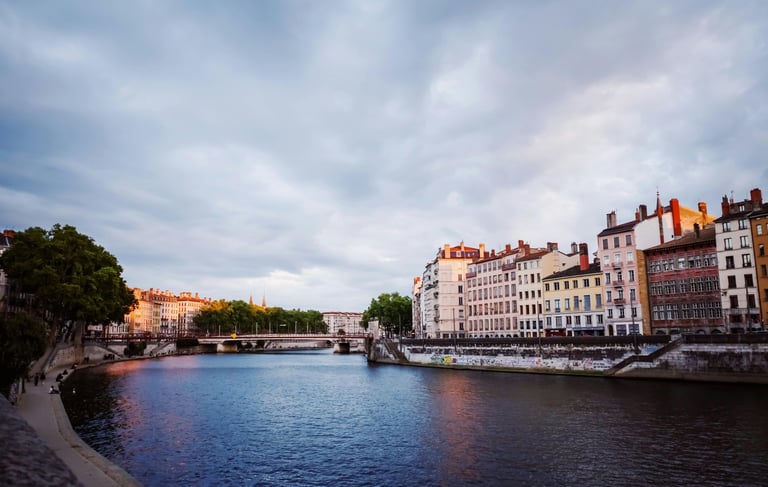 Rhône in Lyon, France