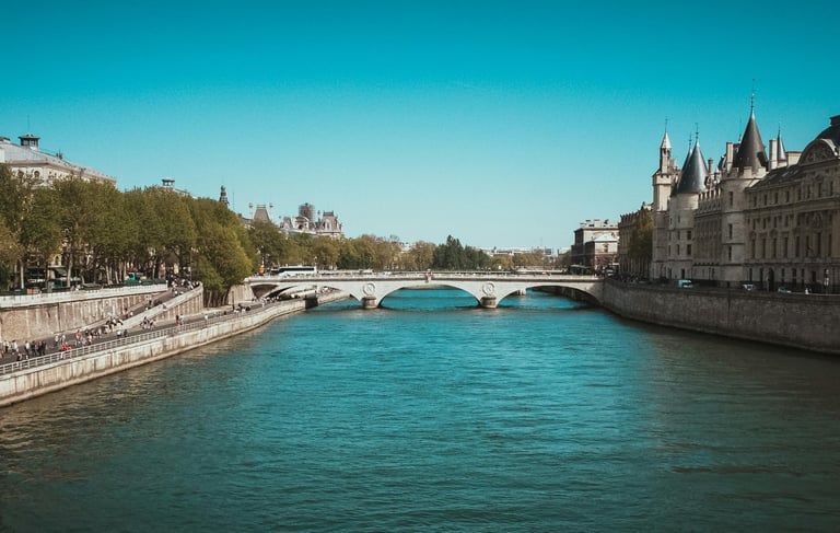 Seine in Paris, Frankreich