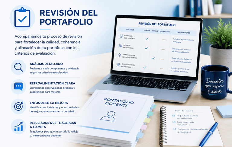 Revisión de portafolio docente por pdcoeduca