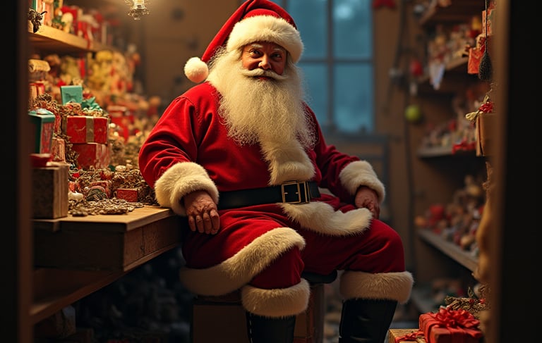 joulupukki pajassaan