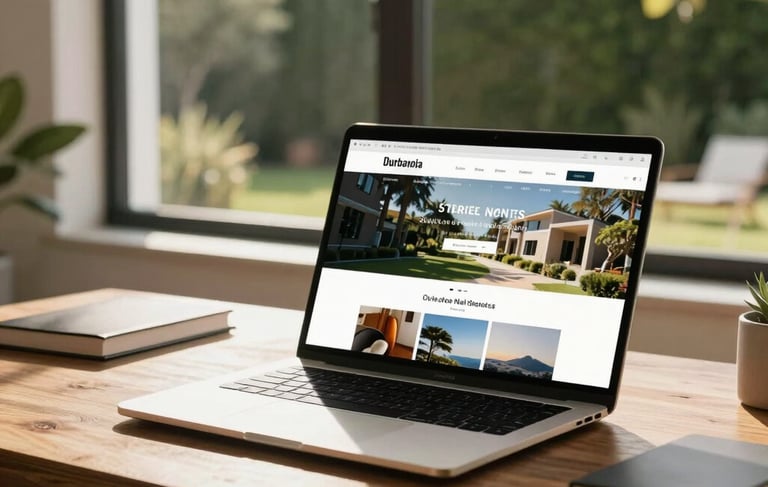 laptop showing the website donre for the small local business called fiery khanyi