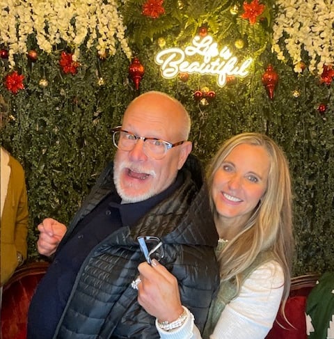 guest at Ahavah Farms Wedding & Event Center using Smile&SnapCo drop off photo booth