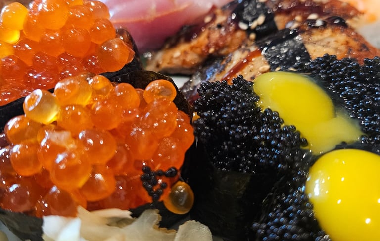 Nigiri sushi at Tsukino Ellenton, Florida