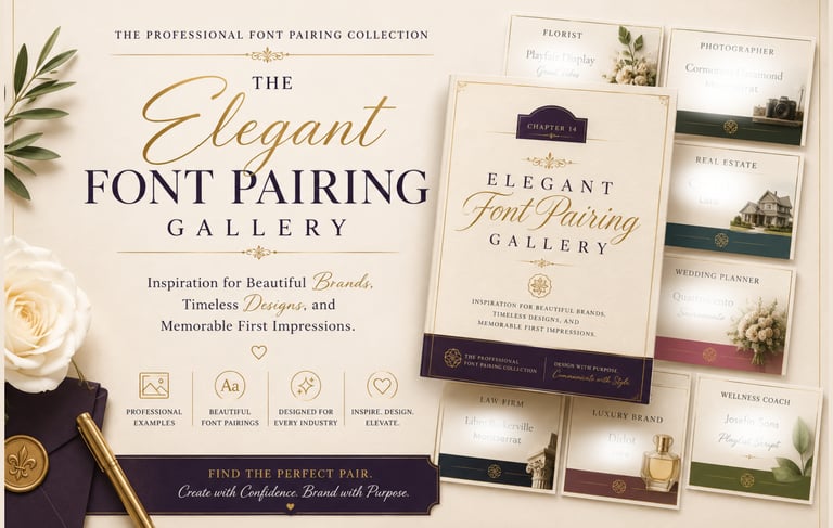 Elegant Font Pairing, Learn Font Pairing