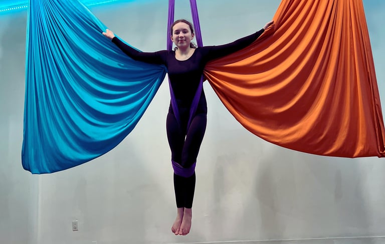 kids classes-hammock Yoga Silk classes long island