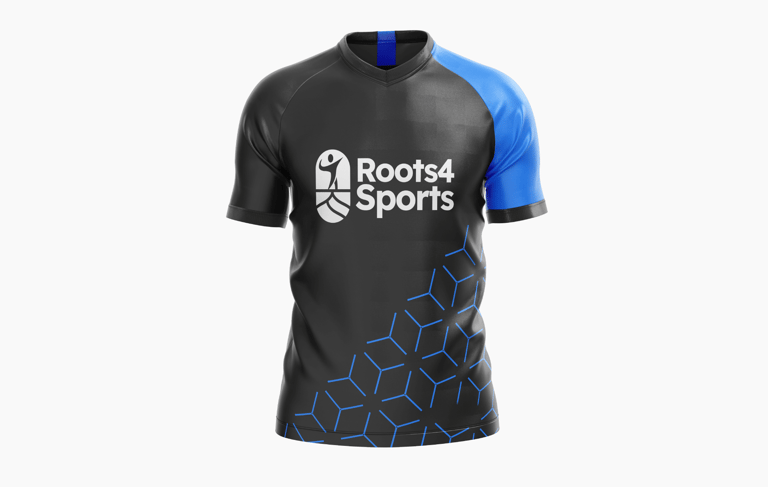 live event jersey and for promotion of brand roots for sports