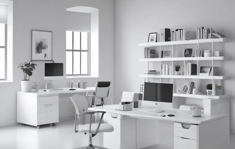 white and black abstract painting