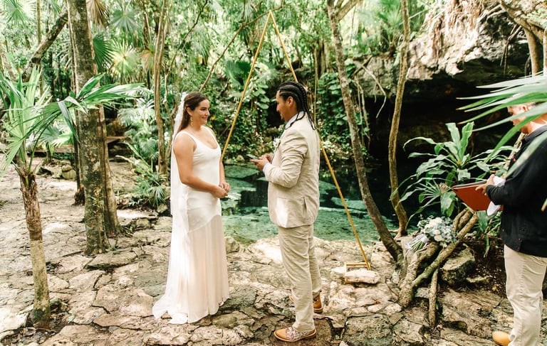 Cenote Symbolic ceremony Playa el carmen