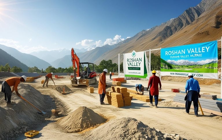 a group of people working on a construction site