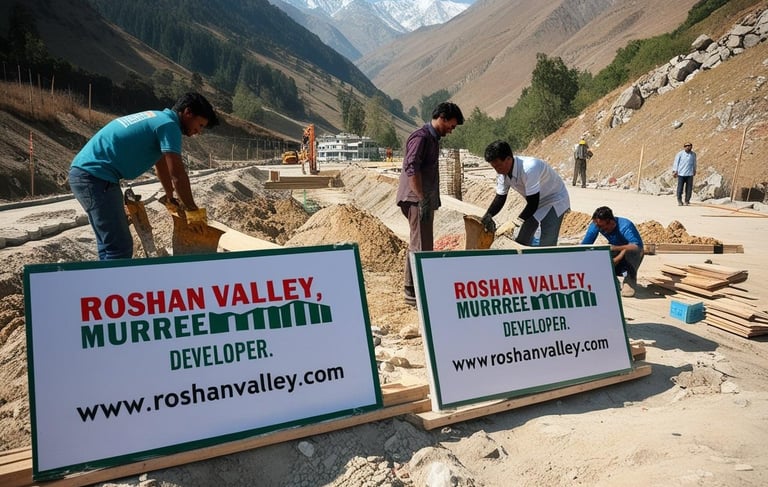 a group of people working on a construction site