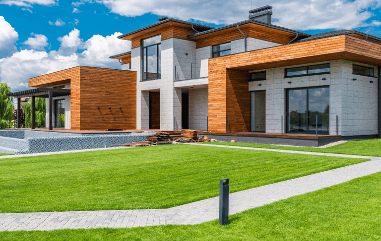 Diseño de casa en 3D moderna