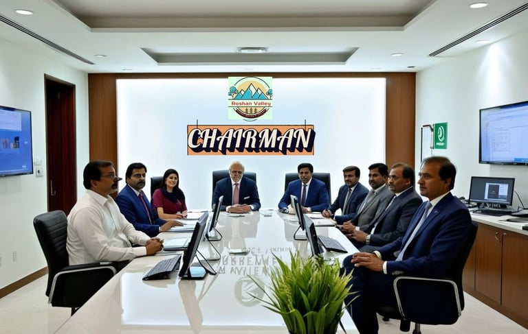 a group of people sitting around a table with laptops
