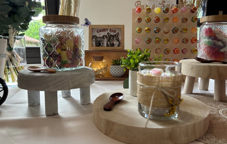 Candy bar personnalisé avec un bar à sucettes