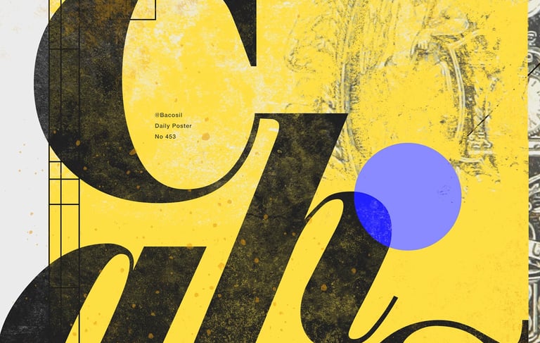 Typographic poster graphic design