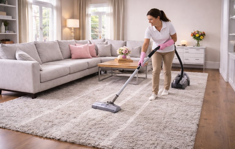 Deep Living Room Carpet Cleaning Service in Durham NC