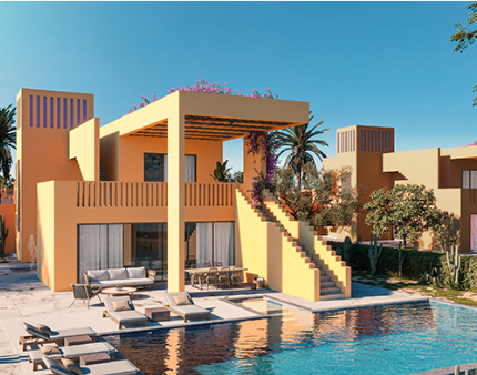 North Bay Elgouna real estate with pool villas in El Gouna for sale