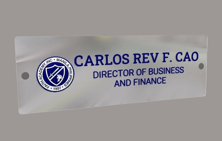 Carlos rev f. cao indoor sign