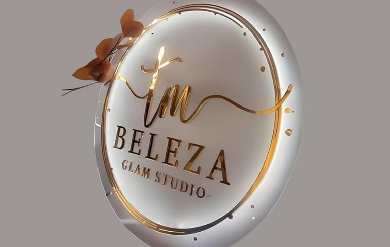 Beleza glam studio, Mirror sign