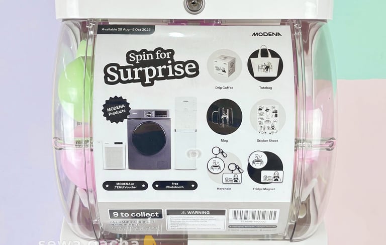 custom gachapon mini putih