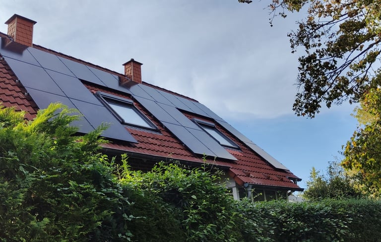 sunpower solarmodule schrägdach montage