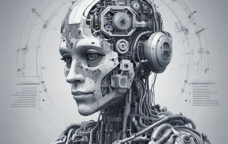 white and black abstract painting