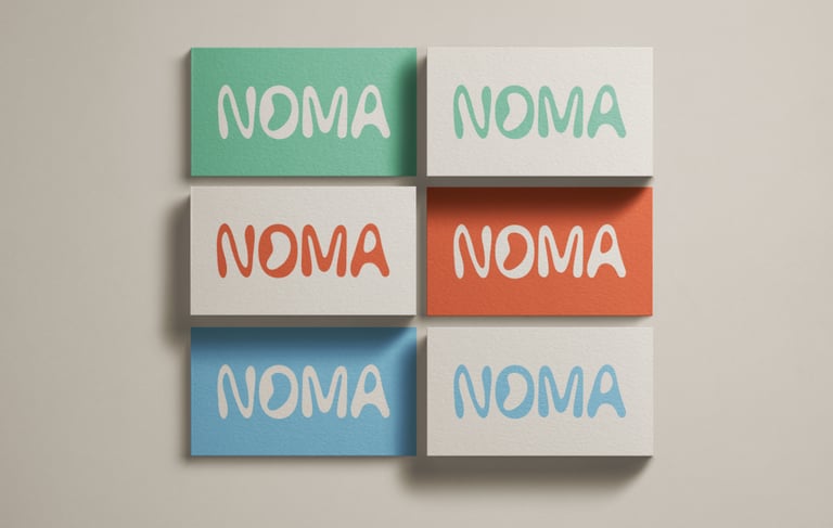 Projet NOMA – Identité visuelle et packaging, Studio Luana