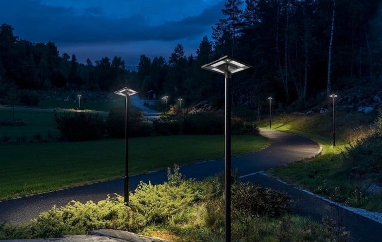 Outdoor Solar Powered LED Garden Lighting