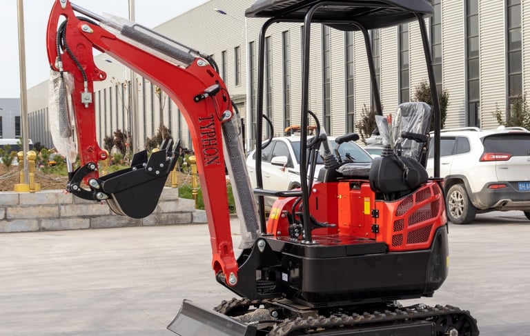 TERROR XVIII red mini excavator by TYPHON