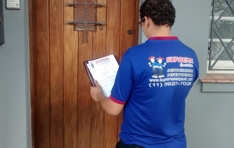 técnico de desentupidora