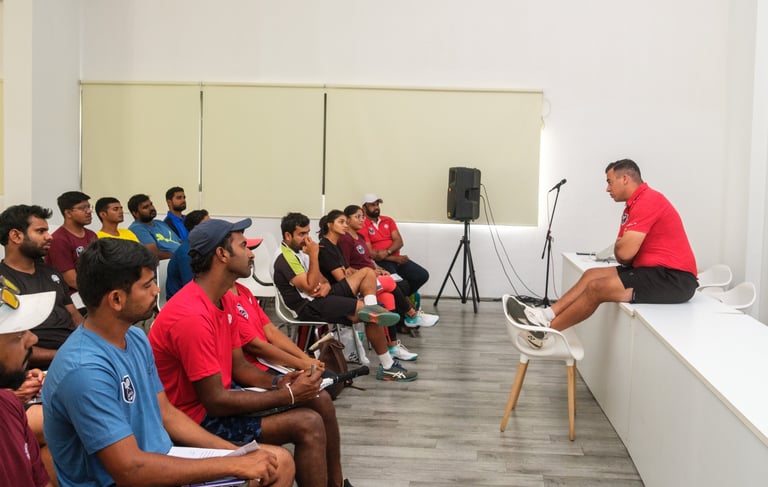 Cesar Performance Coach at GPTCA seminar where he is training coaches