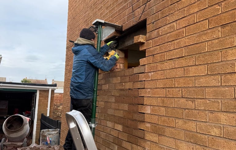 Brickwork repair work completed by CPB Brickwork