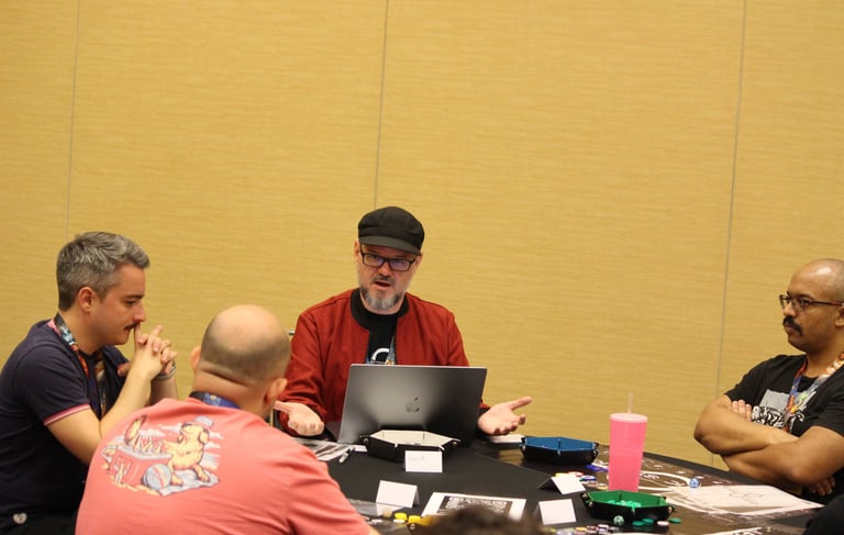 David attempts to corral a crew of intrepid space truckers.