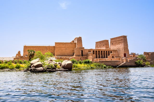 Nile river temple