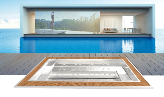 spa inox à débordement