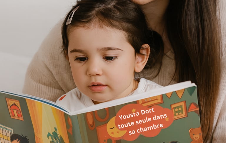 histoire personnalisée  pour enfant lecture avaec maman