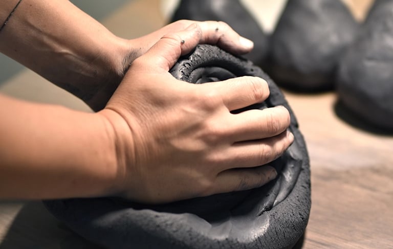 Klei walken bergenmetSANT. •keramiek