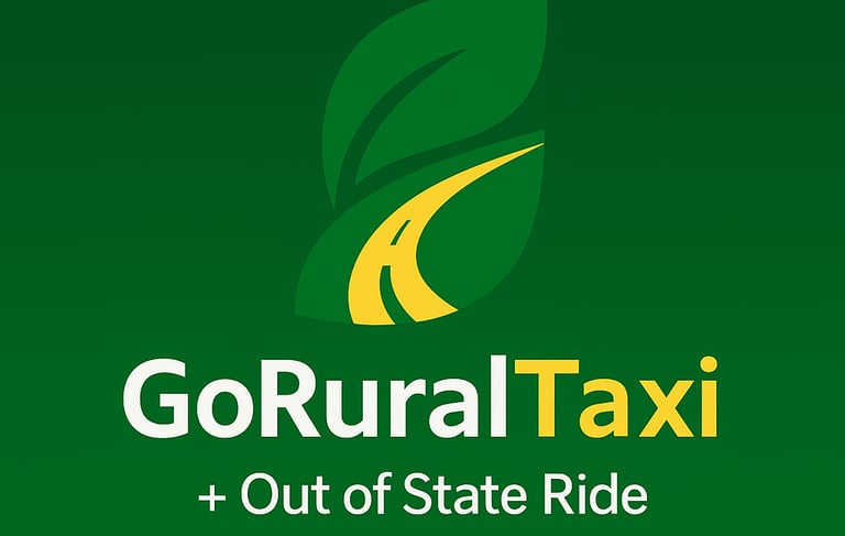 a green and yellow gourmeted logo for gourmet taxi