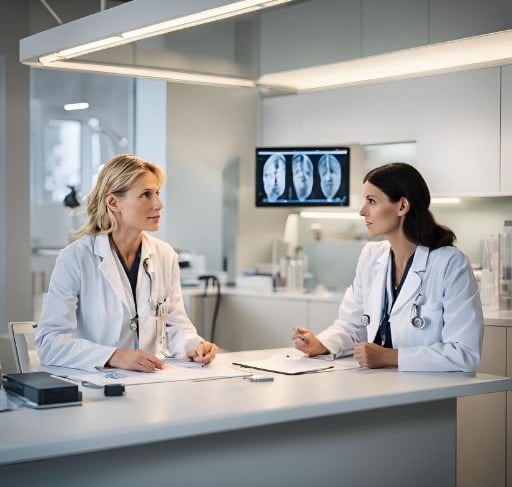 Zwei Ärztinnen im Gespräch über die Ärztevermittlung Doc Connect