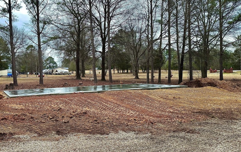 Concrete slab preparation