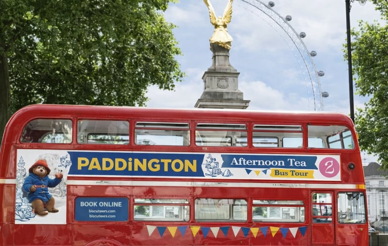 Paddington Tour Temático Com chá da tarde e vista dos pontos turísticos Duração: 1h30 a 2h. Idade i